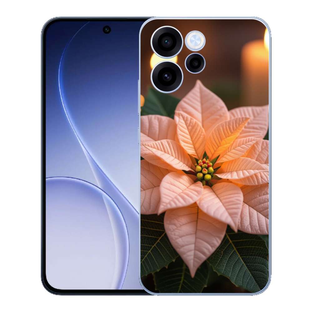 Gélový kryt mmCase na Oppo Reno 15 FS 5G - vianočná hviezda