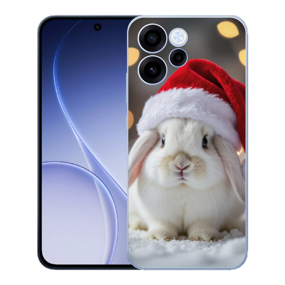 Gélový kryt mmCase na Oppo Reno 15 FS 5G - vianočný králik