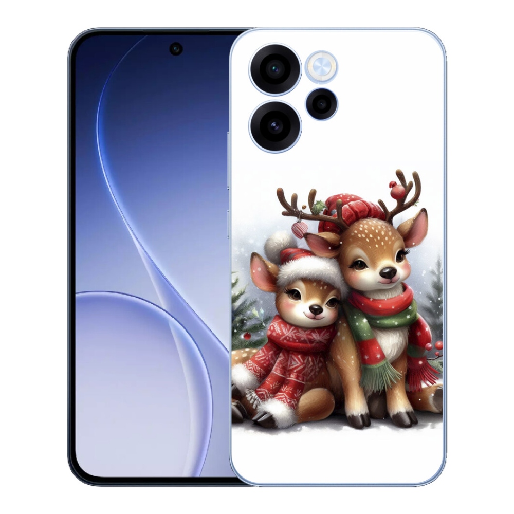 Gélový kryt mmCase na Oppo Reno 15 FS 5G - vianočné soby