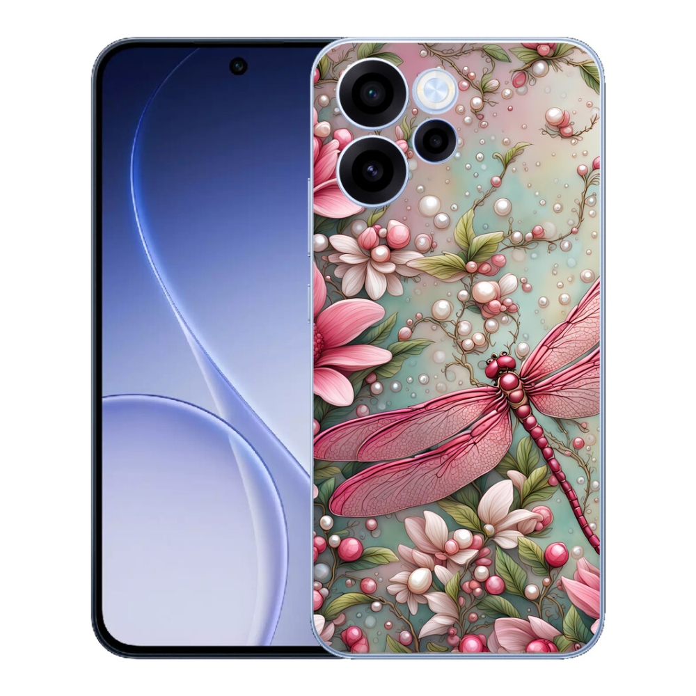 Gélový kryt mmCase na Oppo Reno 15 FS 5G - vážka