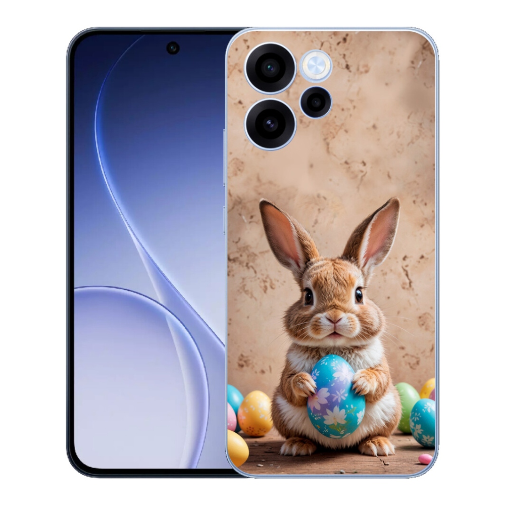 Gélový kryt mmCase na Oppo Reno 15 FS 5G - veľkonočný zajačik