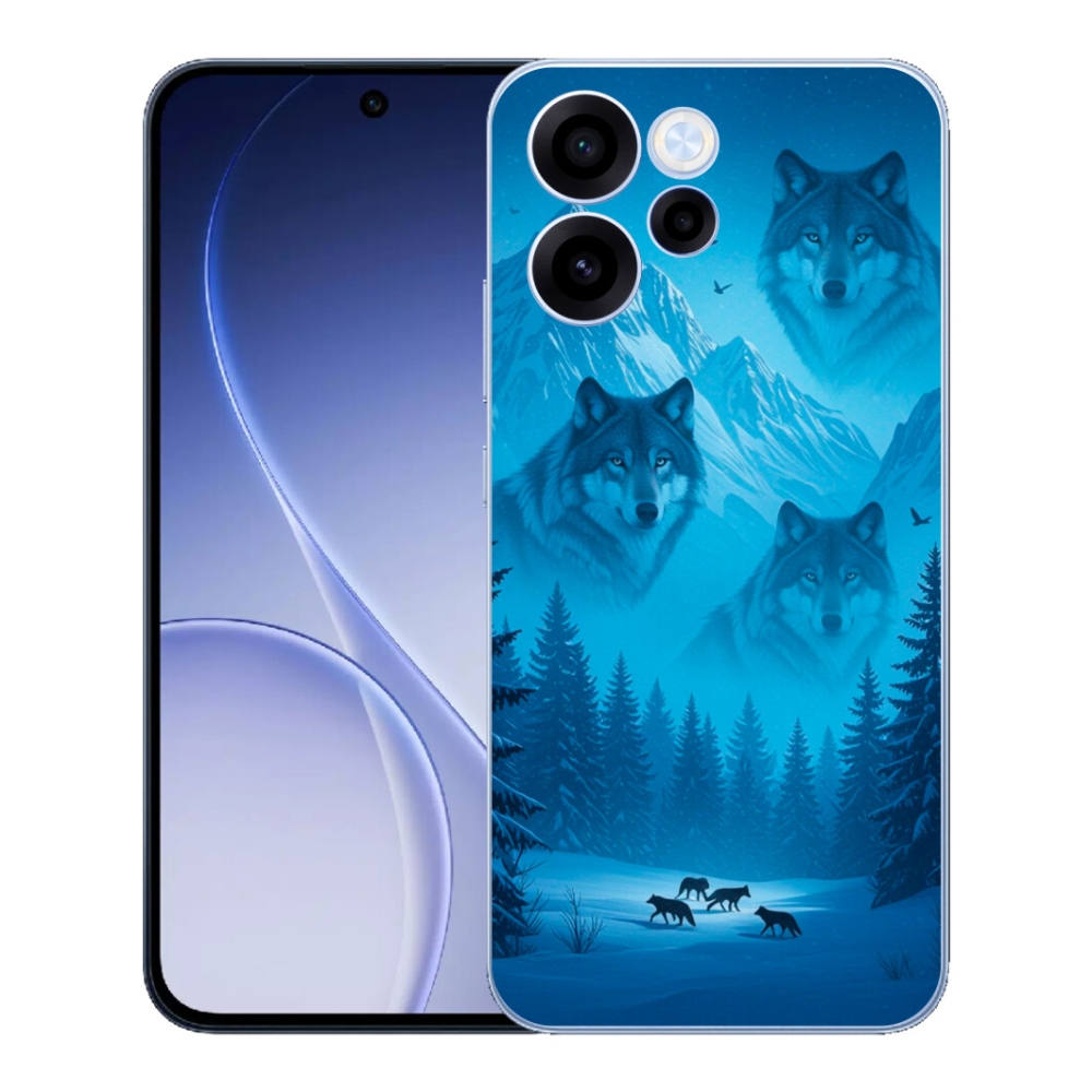 Gélový kryt mmCase na Oppo Reno 15 FS 5G - vlčia svorka