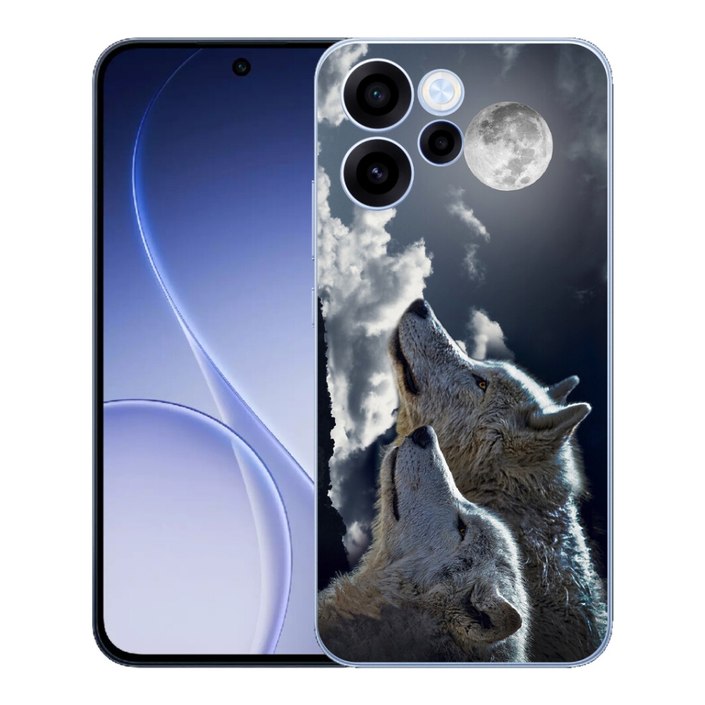 Gélový kryt mmCase na Oppo Reno 15 FS 5G - vlci