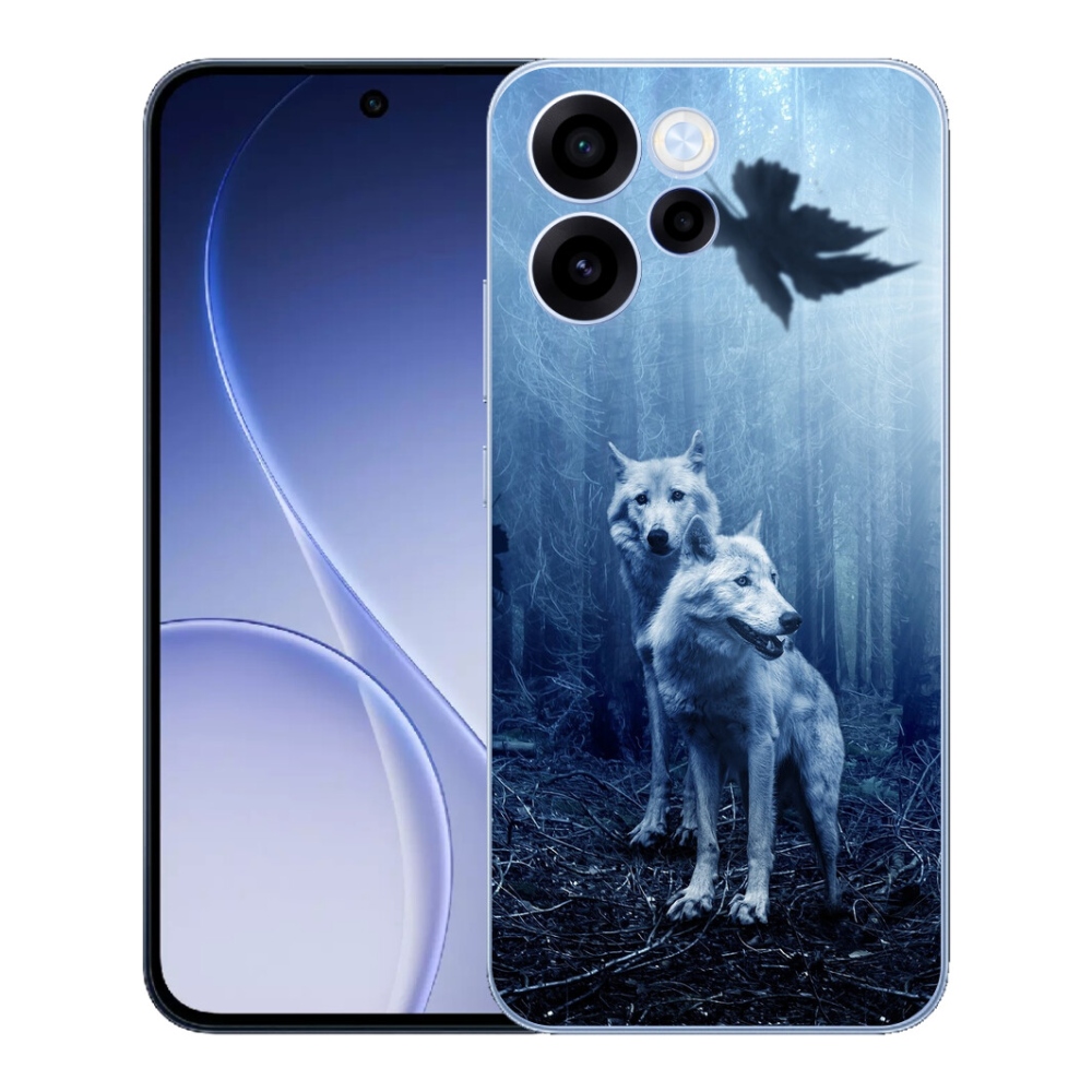 Gélový kryt mmCase na Oppo Reno 15 FS 5G - vlci v lese