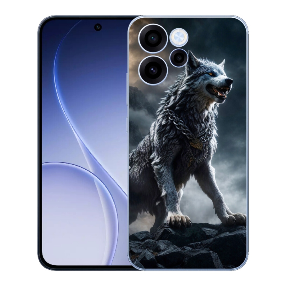 Gélový kryt mmCase na Oppo Reno 15 FS 5G - vlk 1
