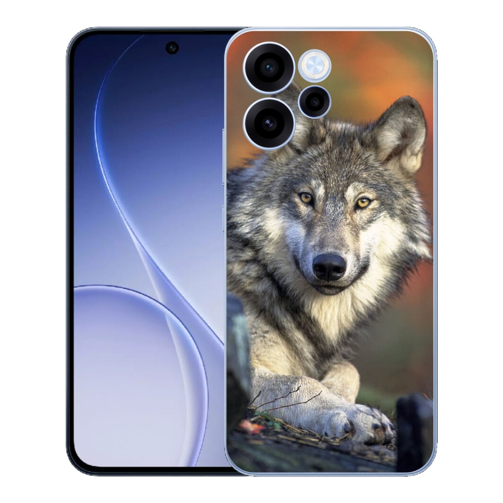 Gélový kryt mmCase na Oppo Reno 15 FS 5G - vlk