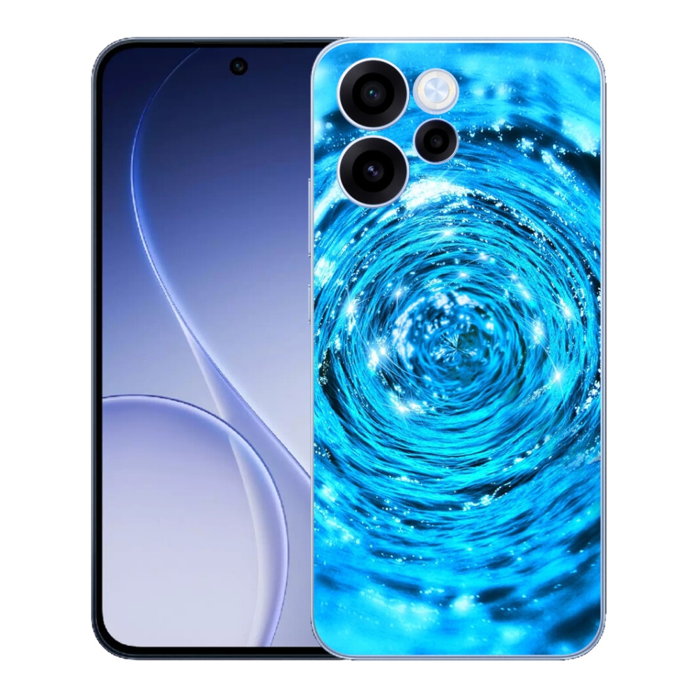 Gélový kryt mmCase na Oppo Reno 15 FS 5G - vodný vír