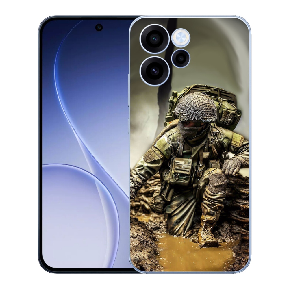 Gélový kryt mmCase na Oppo Reno 15 FS 5G - vojak