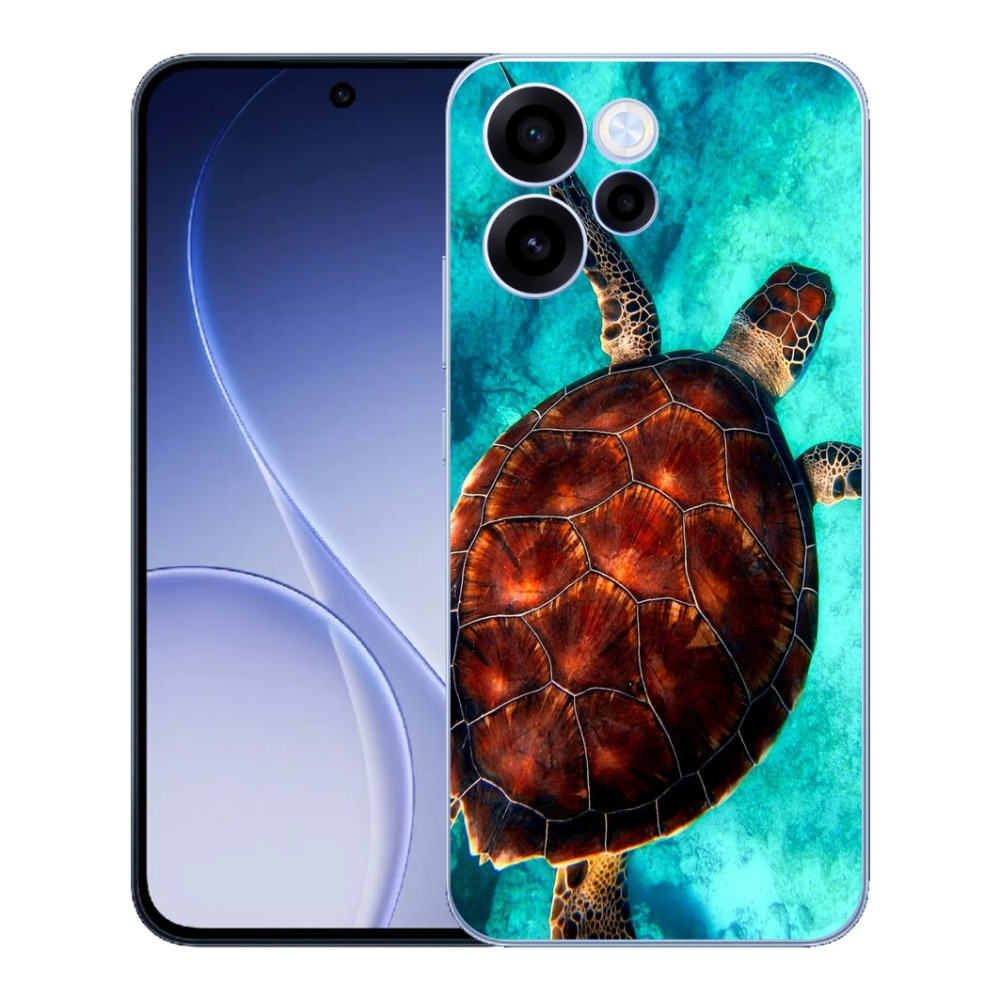 Gélový kryt mmCase na Oppo Reno 15 FS 5G - korytnačka