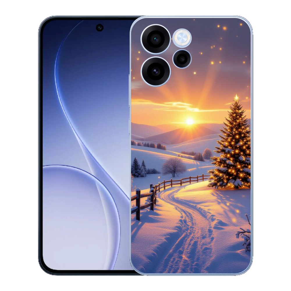 Gélový kryt mmCase na Oppo Reno 15 FS 5G - zimná krajina