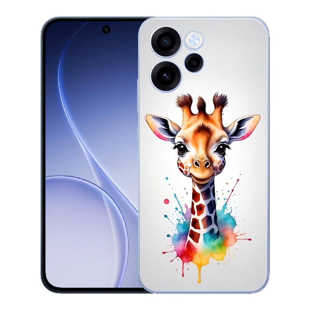 Gélový kryt mmCase na Oppo Reno 15 FS 5G - žirafa 1