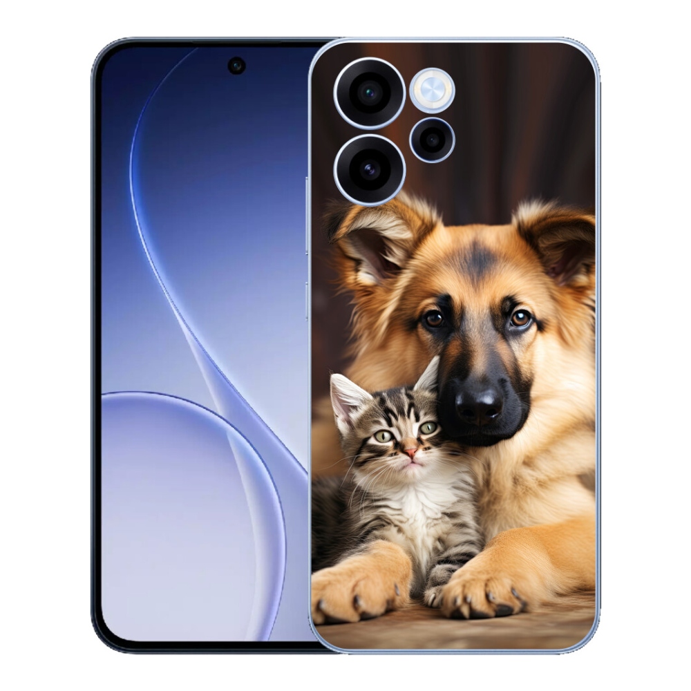 Gélový kryt mmCase na Oppo Reno 15 FS 5G - zvieracie priateľstvo
