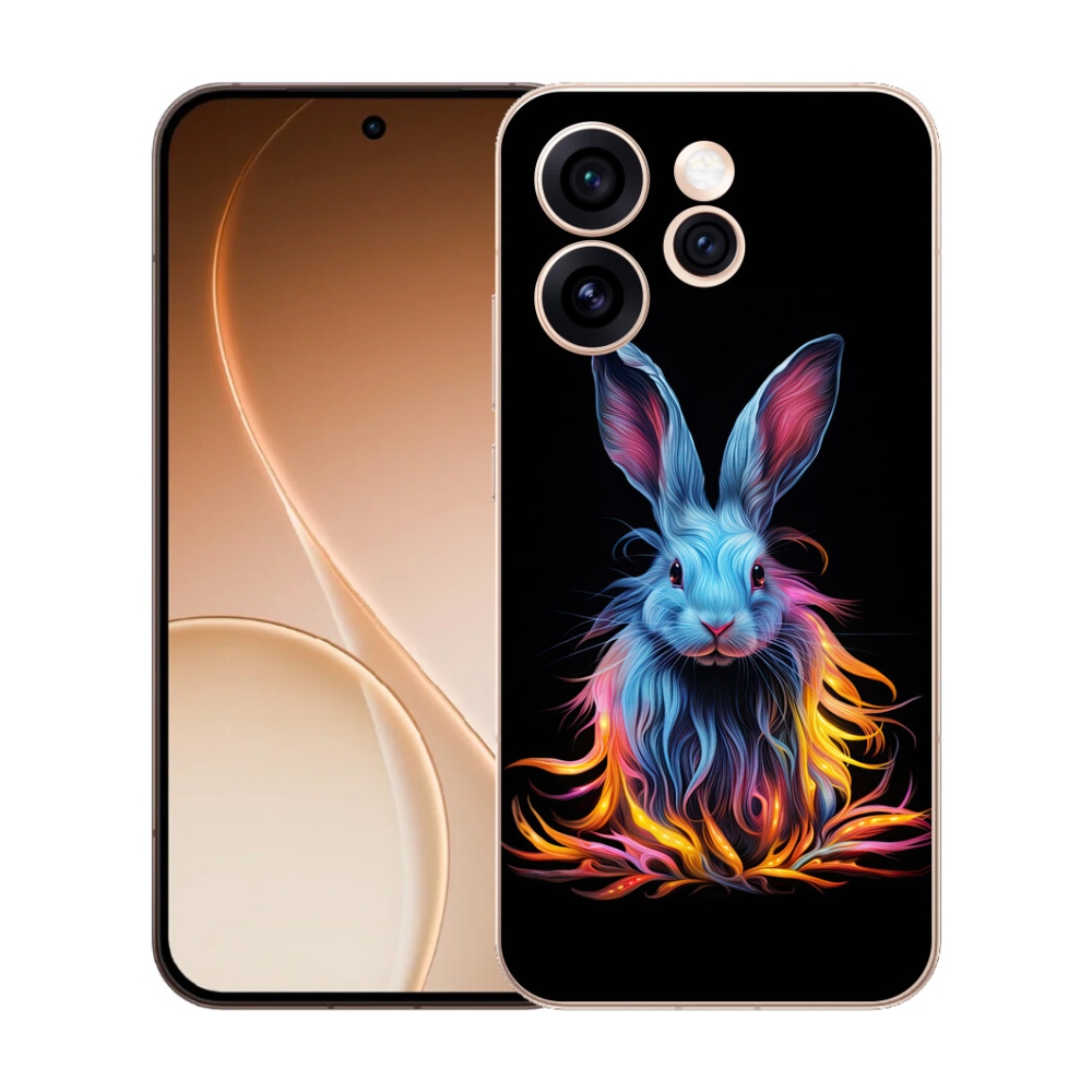 Gélový kryt mmCase na Oppo Reno 15 Pro 5G - abstraktný zajac
