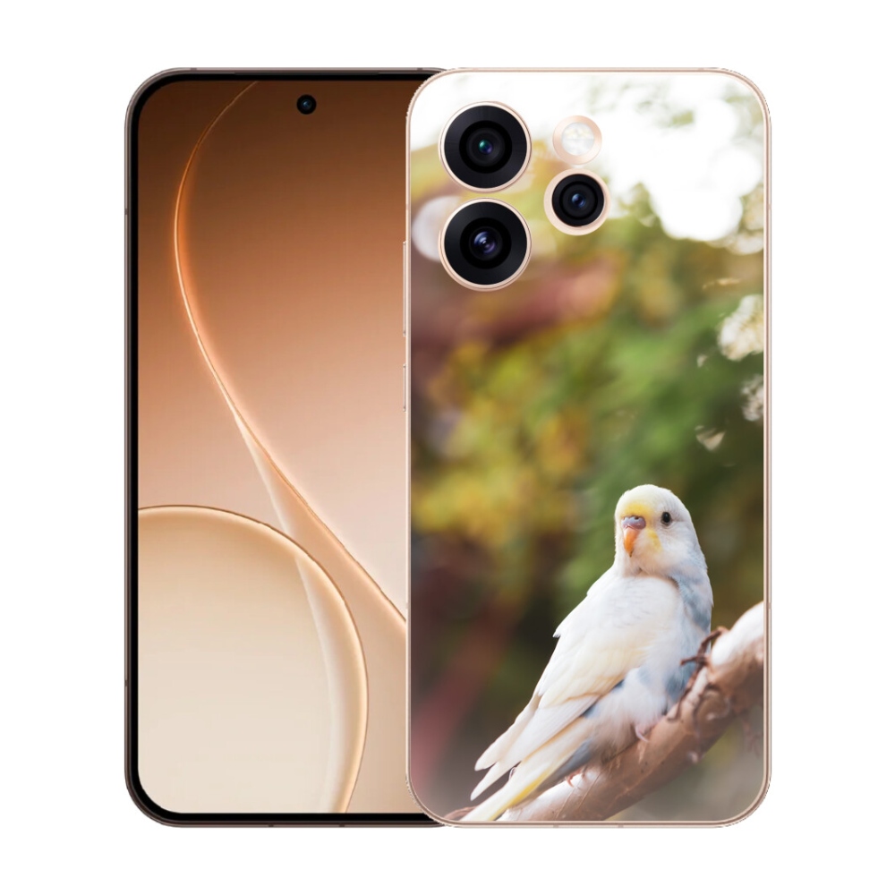 Gélový kryt mmCase na Oppo Reno 15 Pro 5G - andulka biela