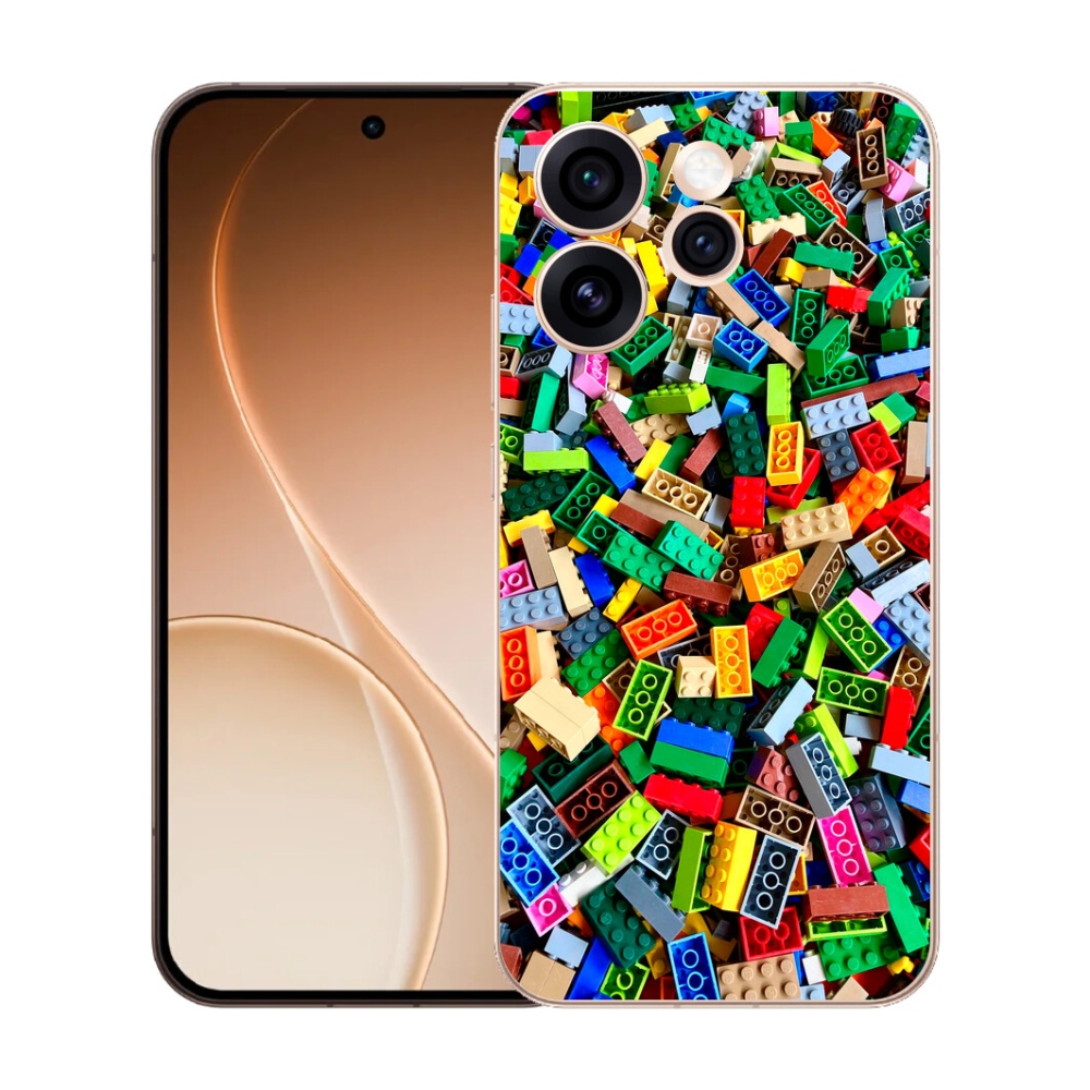 Gélový kryt mmCase na Oppo Reno 15 Pro 5G - farebné stavebné kocky