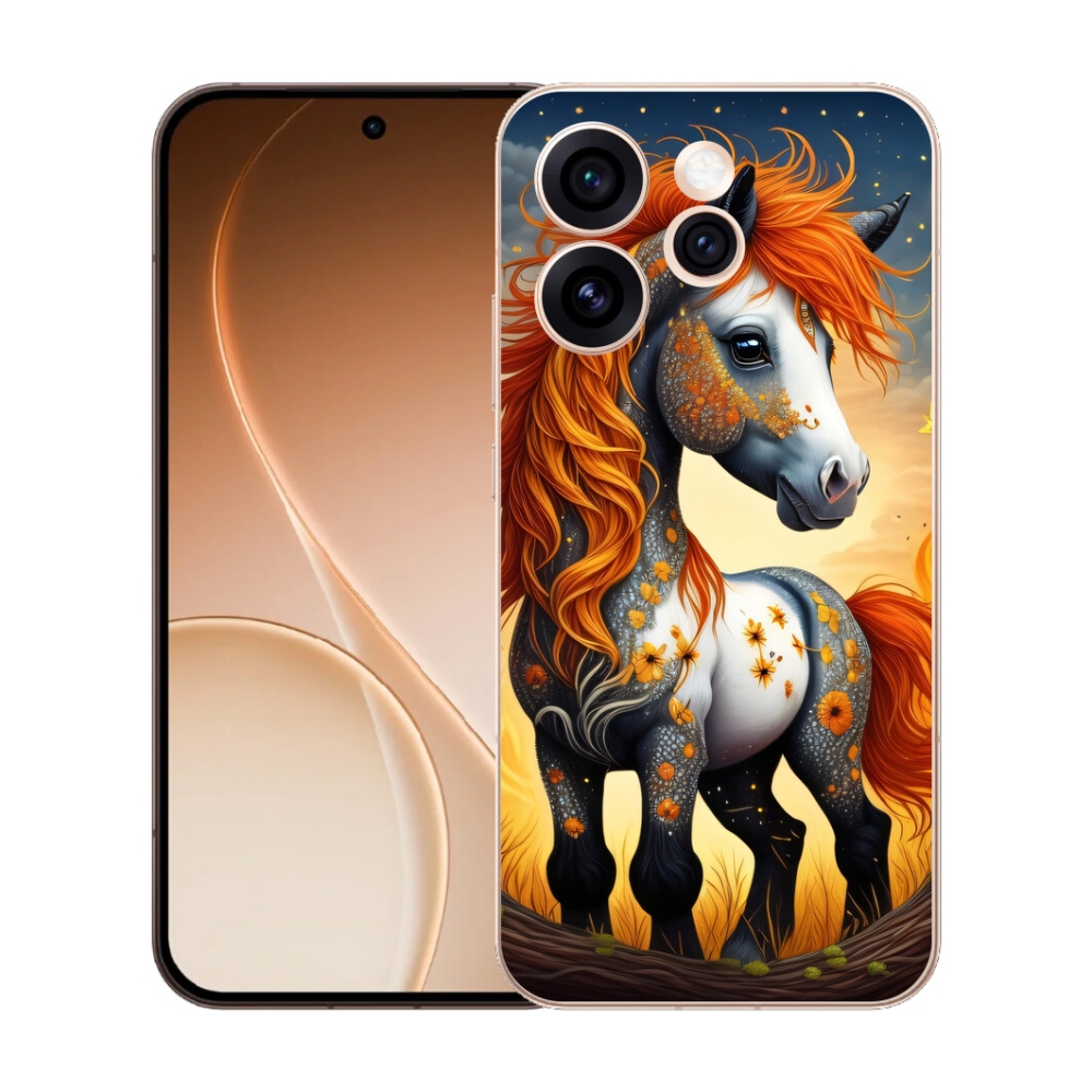 Gélový kryt mmCase na Oppo Reno 15 Pro 5G - farebný poník
