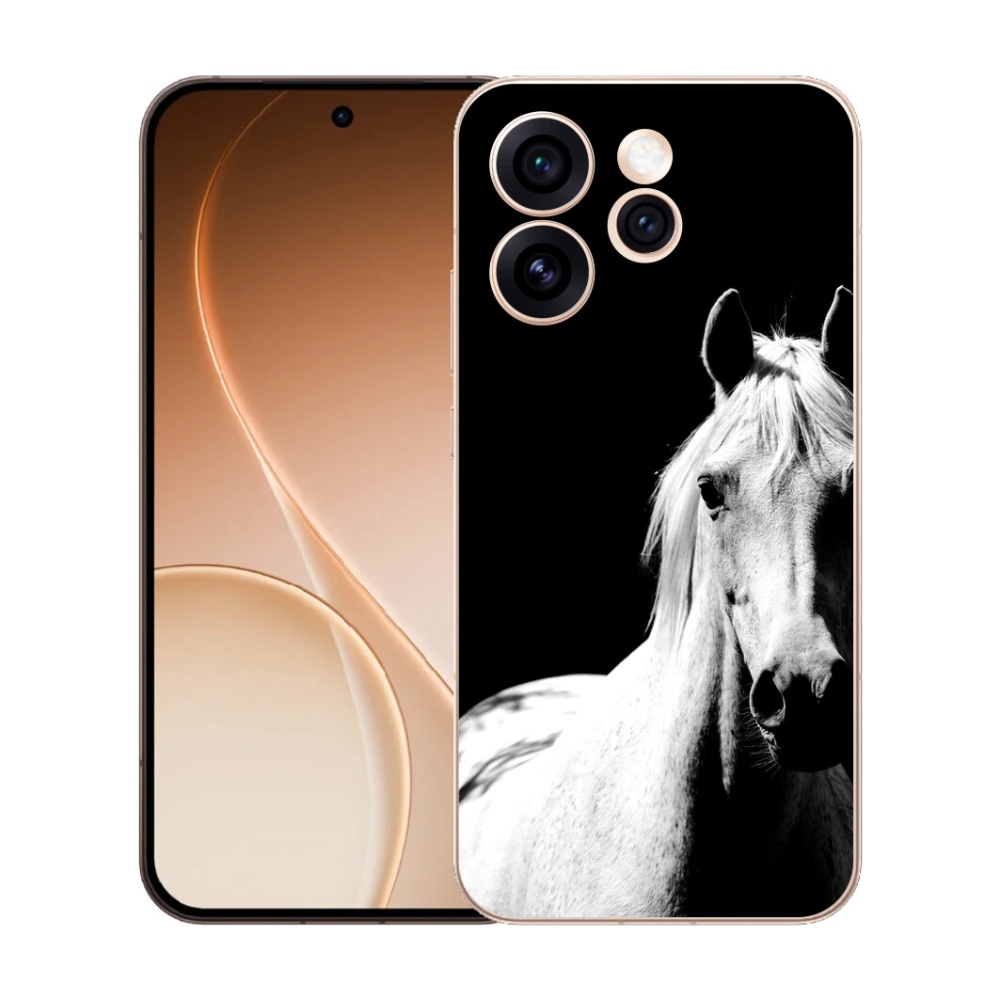 Gélový kryt mmCase na Oppo Reno 15 Pro 5G - biely kôň 5
