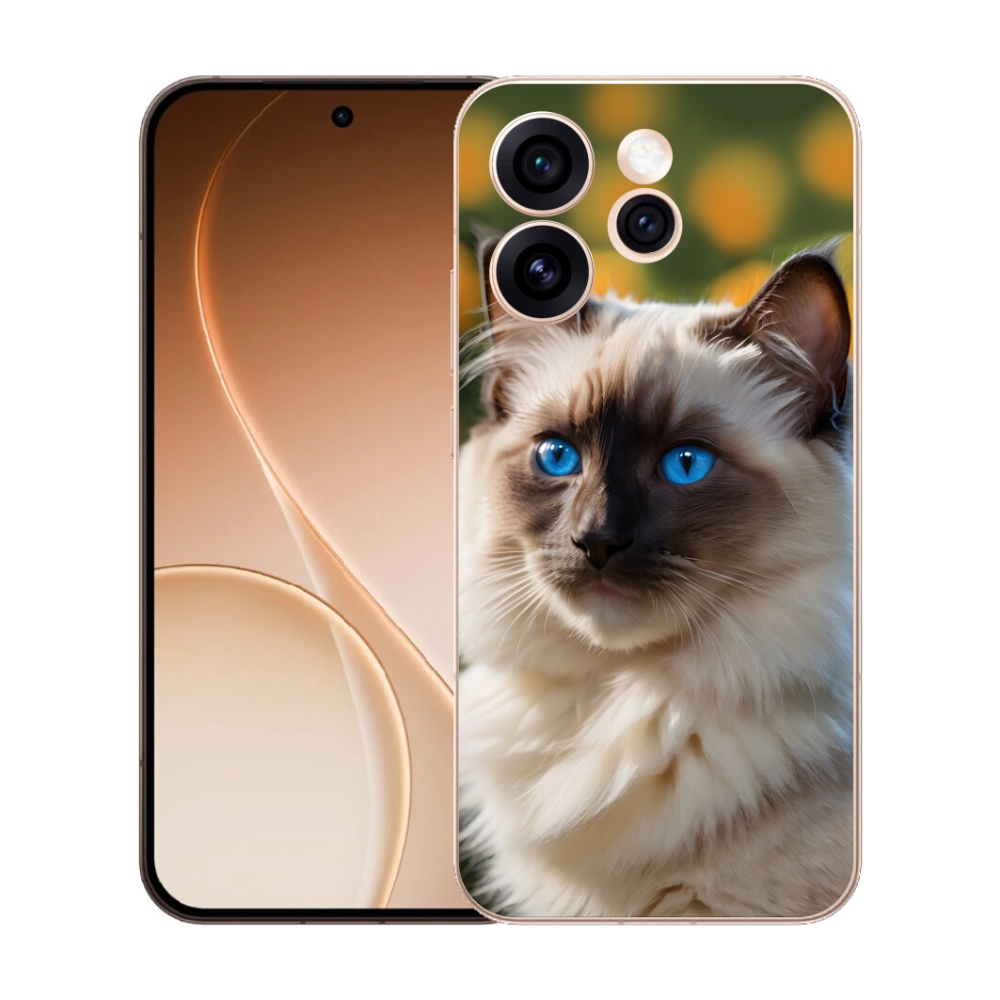 Gélový kryt mmCase na Oppo Reno 15 Pro 5G - biely ragdoll