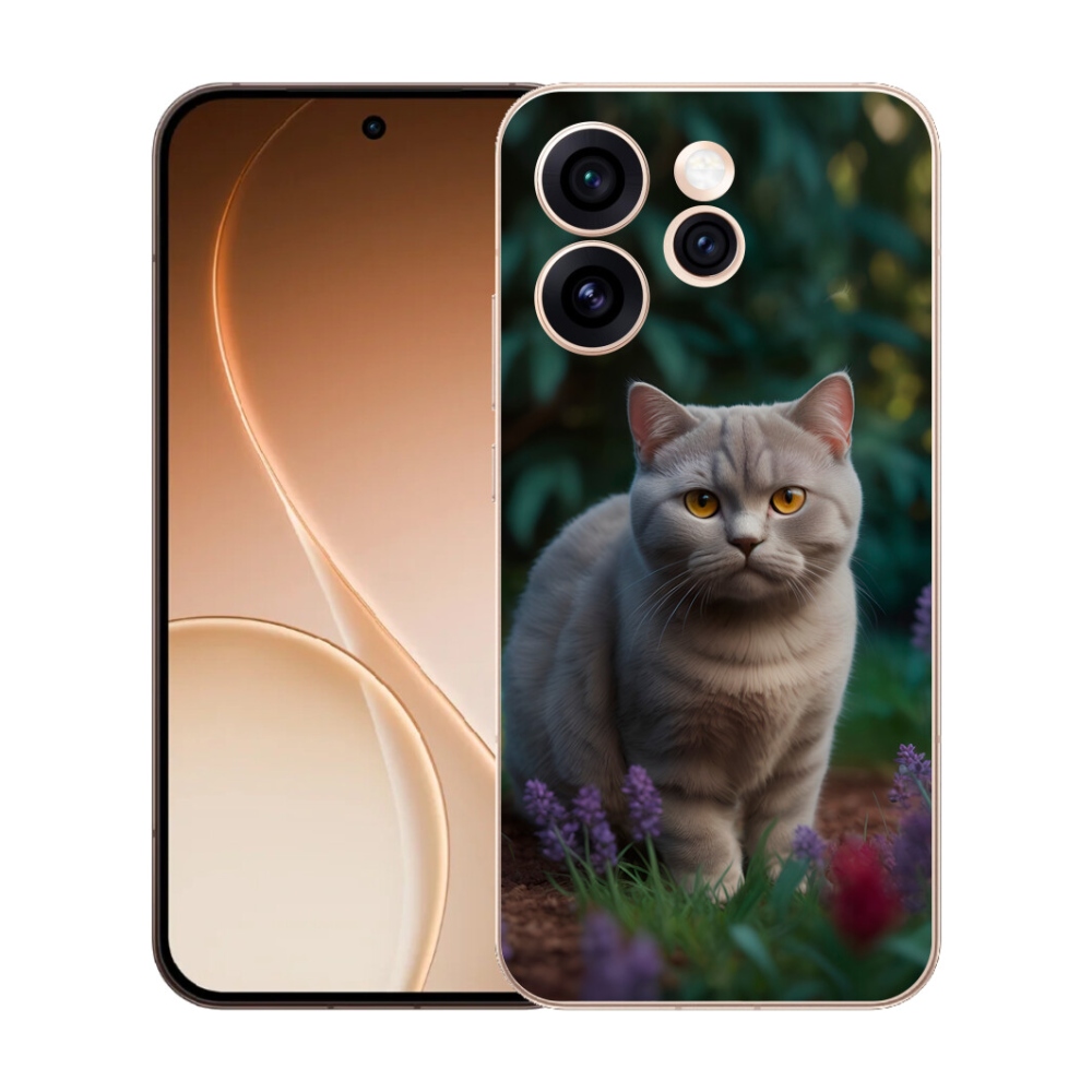 Gélový kryt mmCase na Oppo Reno 15 Pro 5G - britská mačka