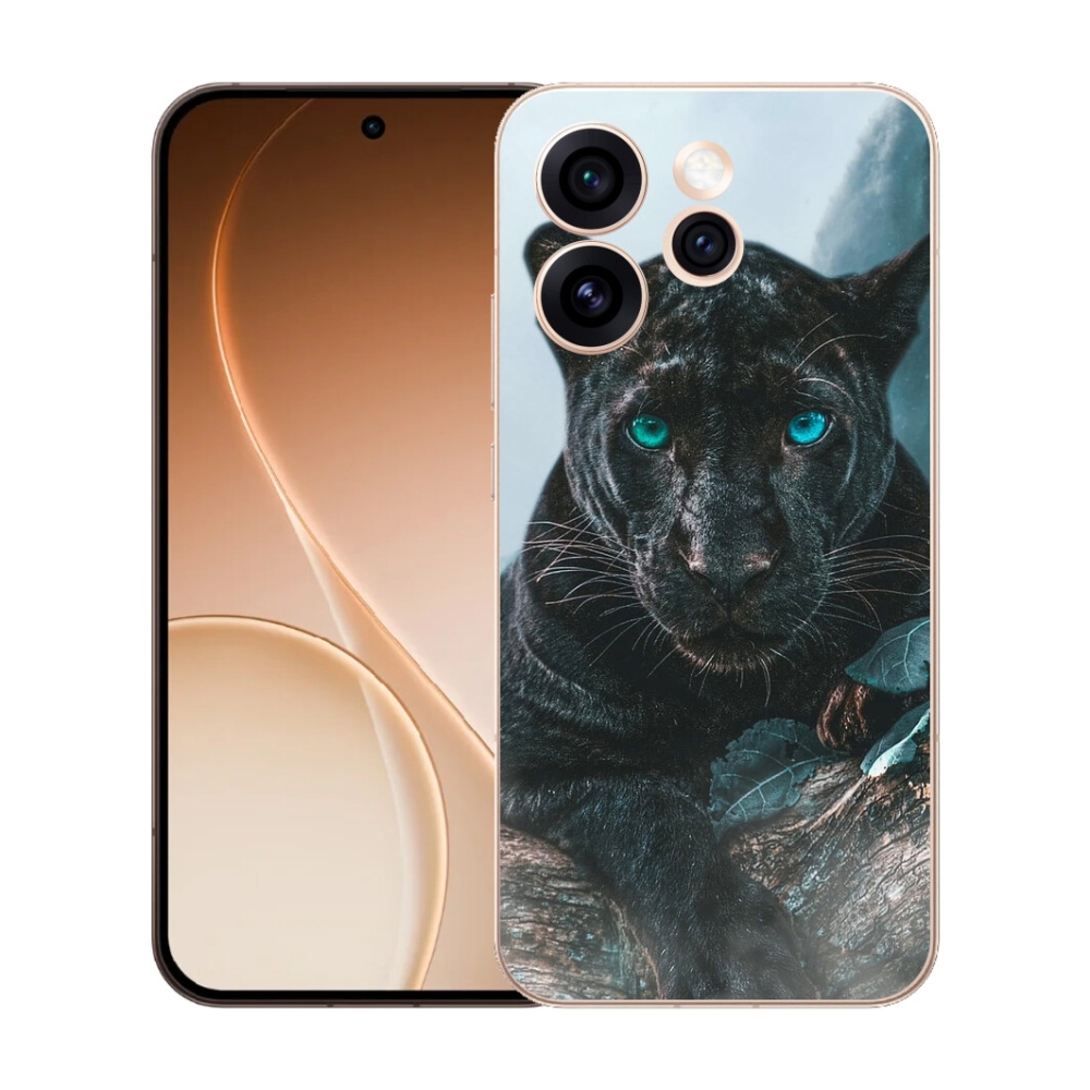 Gélový kryt mmCase na Oppo Reno 15 Pro 5G - čierny panter