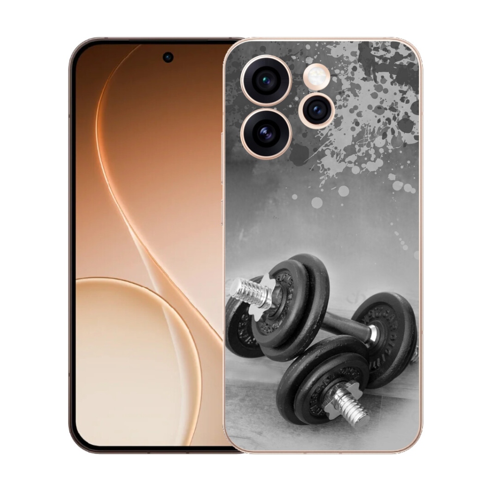 Gélový kryt mmCase na Oppo Reno 15 Pre 5G - činky 1