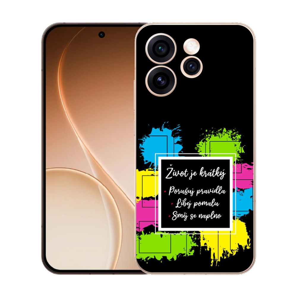 Gélový kryt mmCase na Oppo Reno 15 Pro 5G - citát 5 čierne pozadie