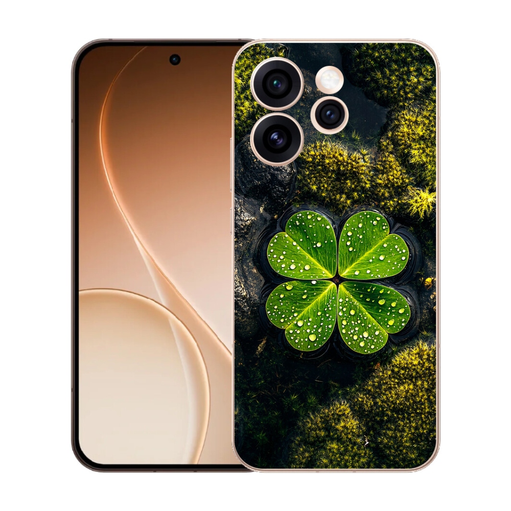 Gélový kryt mmCase na Oppo Reno 15 Pro 5G - štvorlístok