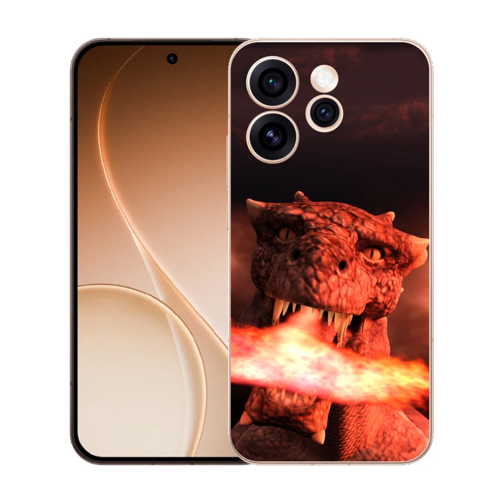 Gélový kryt mmCase na Oppo Reno 15 Pro 5G - drak
