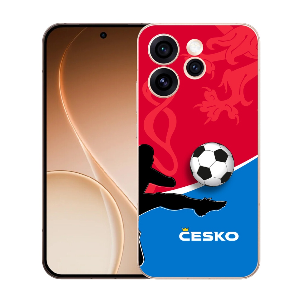 Gélový kryt mmCase na Oppo Reno 15 Pro 5G - futbal Česko 2