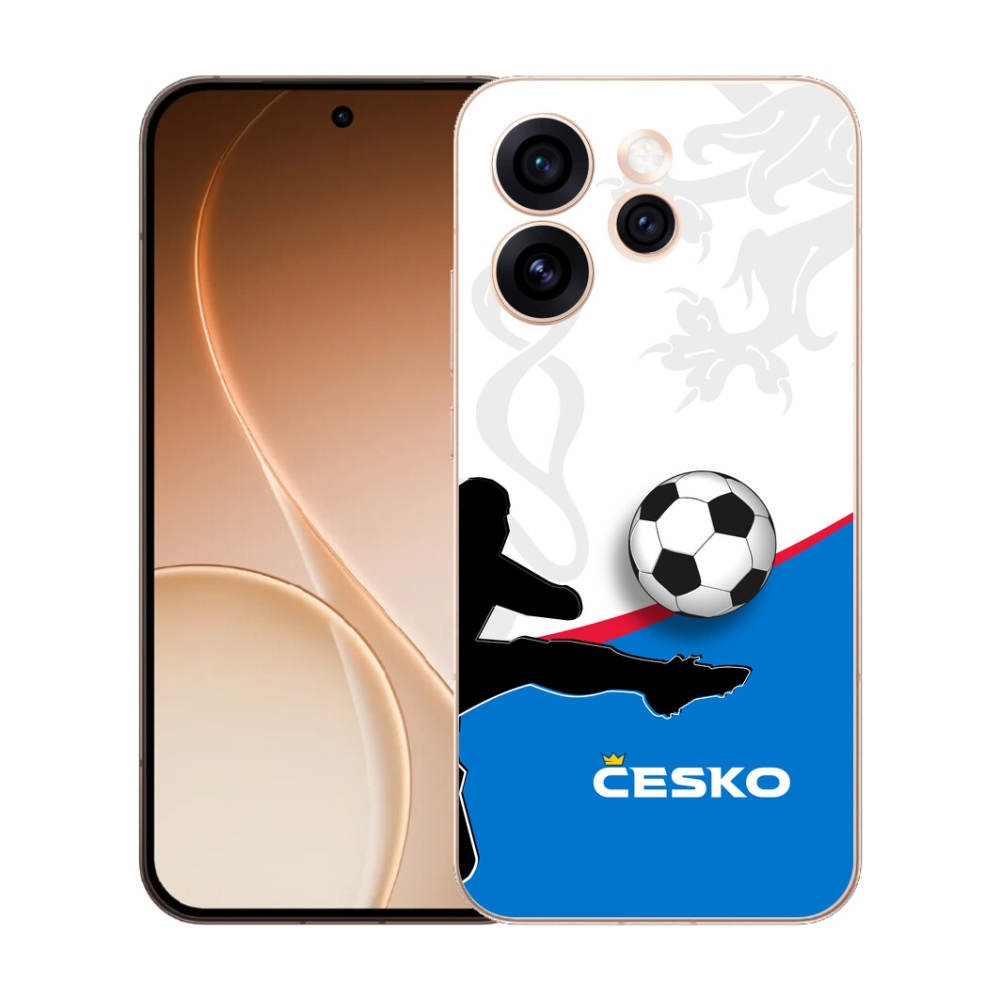 Gélový kryt mmCase na Oppo Reno 15 Pro 5G - futbal Česko 3