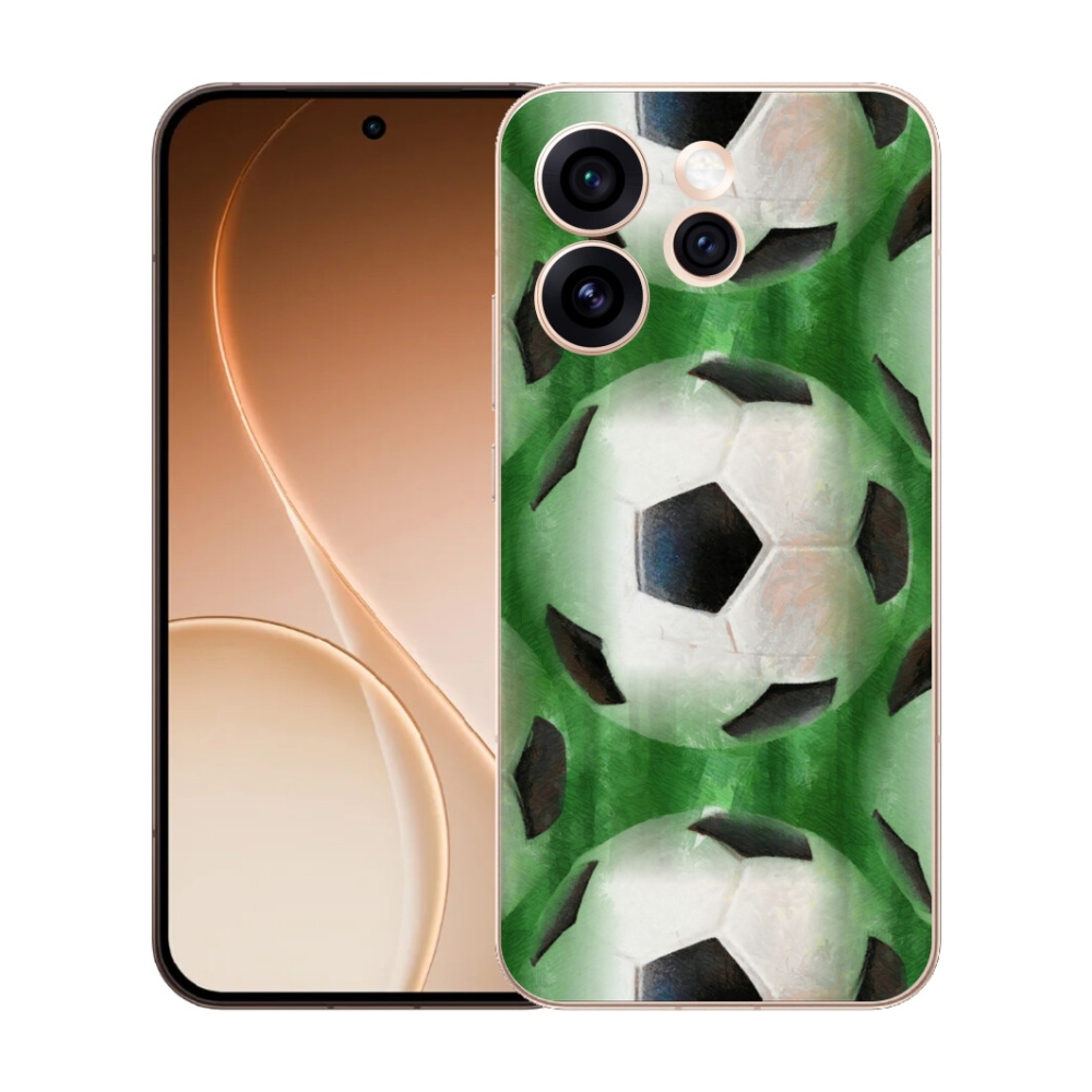 Gélový kryt mmCase na Oppo Reno 15 Pro 5G - futbalová lopta