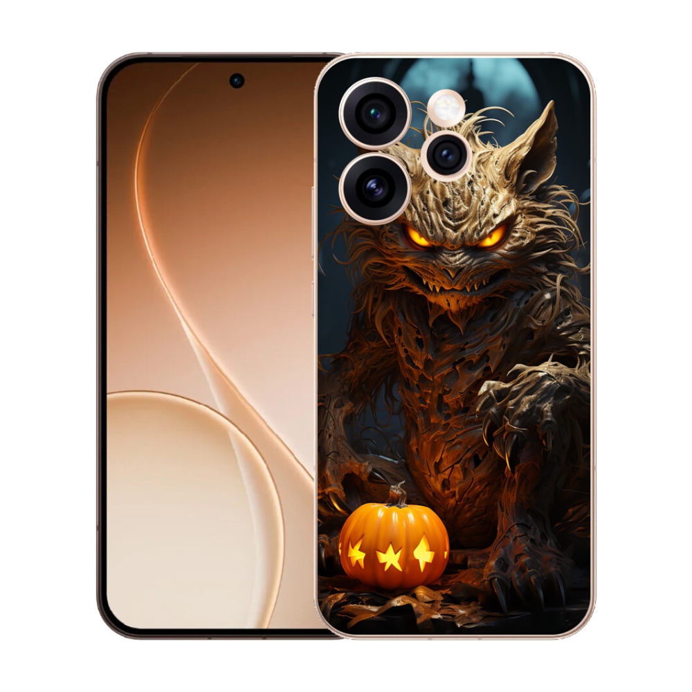 Gélový kryt mmCase na Oppo Reno 15 Pro 5G - halloweenska príšera