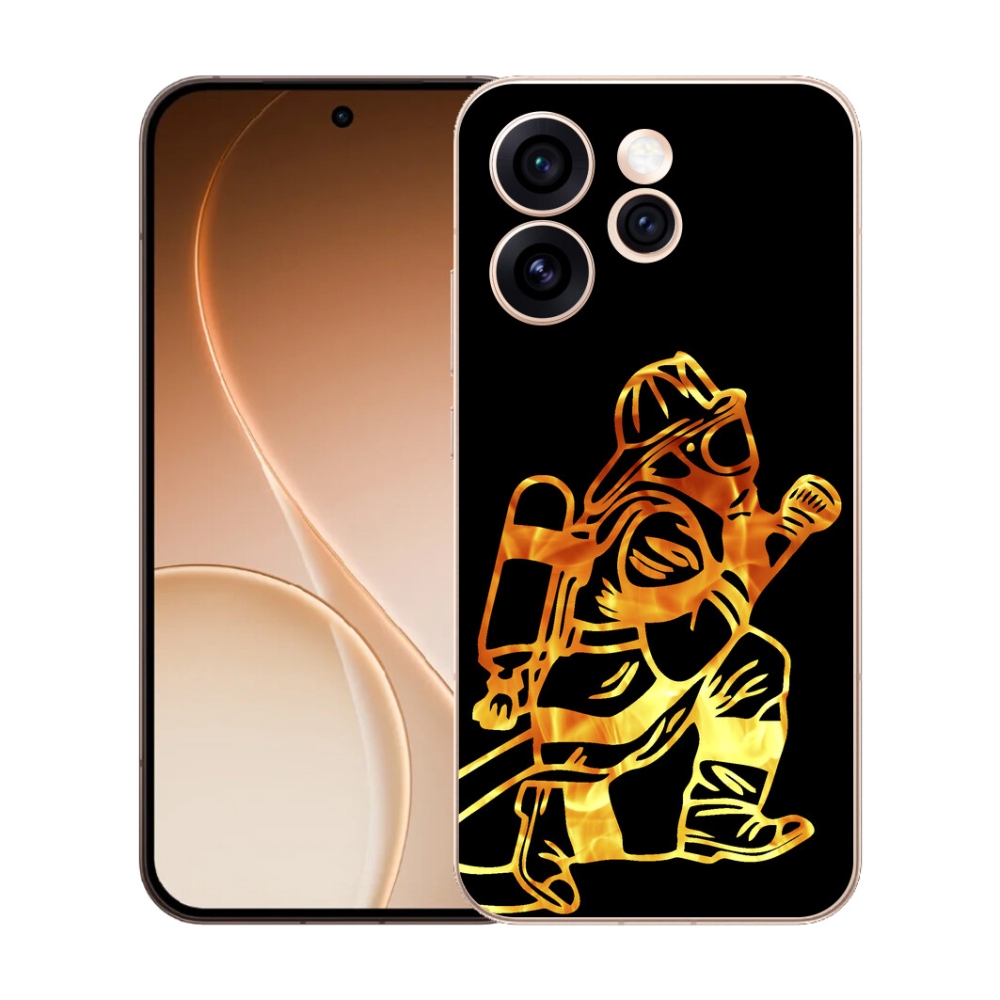 Gélový kryt mmCase na Oppo Reno 15 Pro 5G - hasič 1