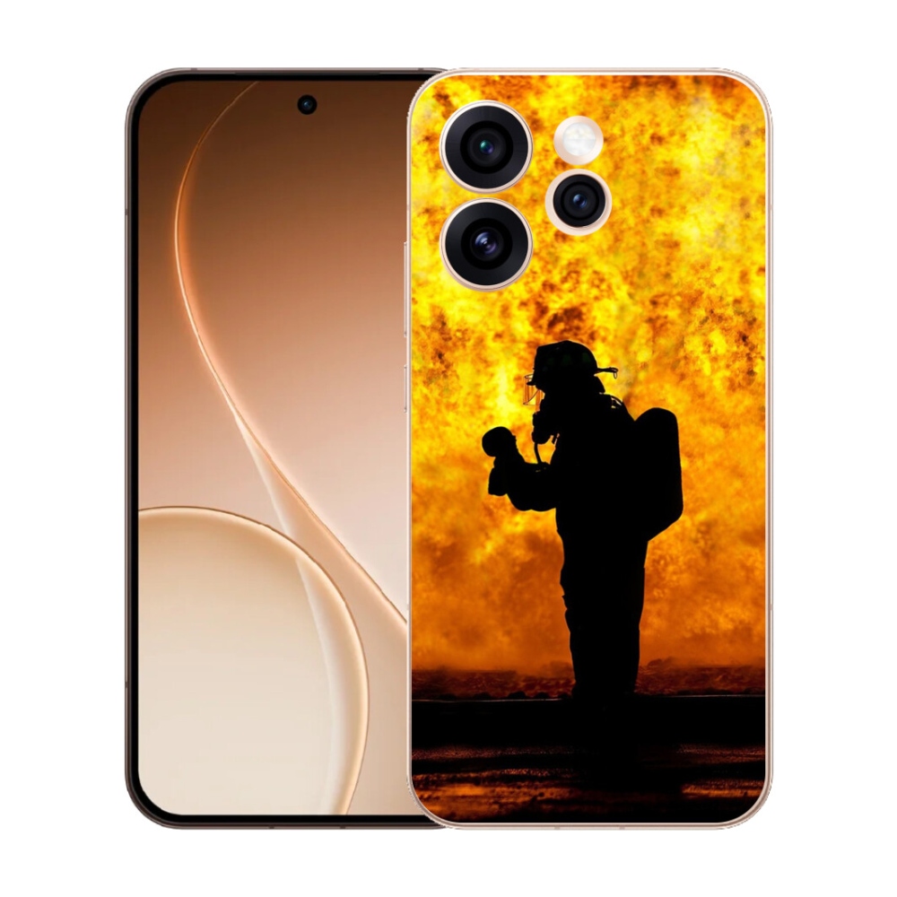 Gélový kryt mmCase na Oppo Reno 15 Pro 5G - hasič