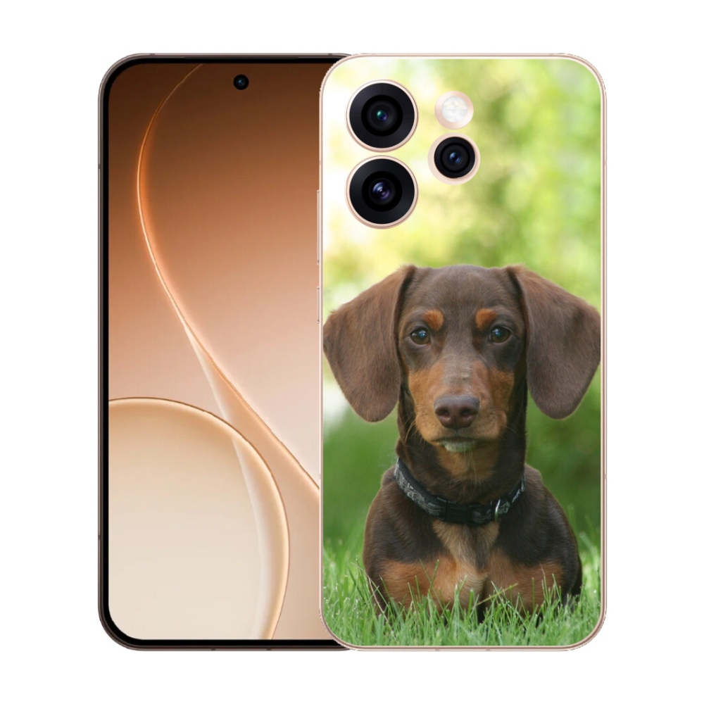 Gélový kryt mmCase na Oppo Reno 15 Pro 5G - hnedý jazvečík