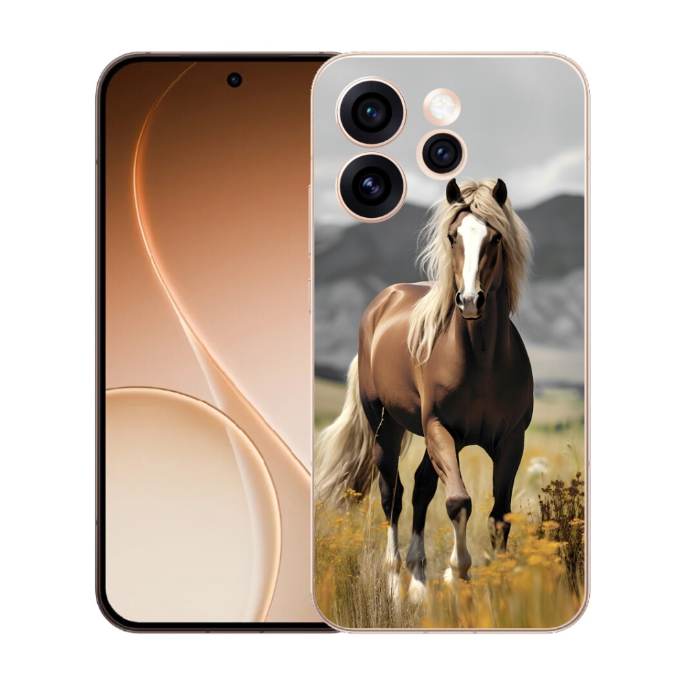 Gélový kryt mmCase na Oppo Reno 15 Pro 5G - hnedý kôň 1