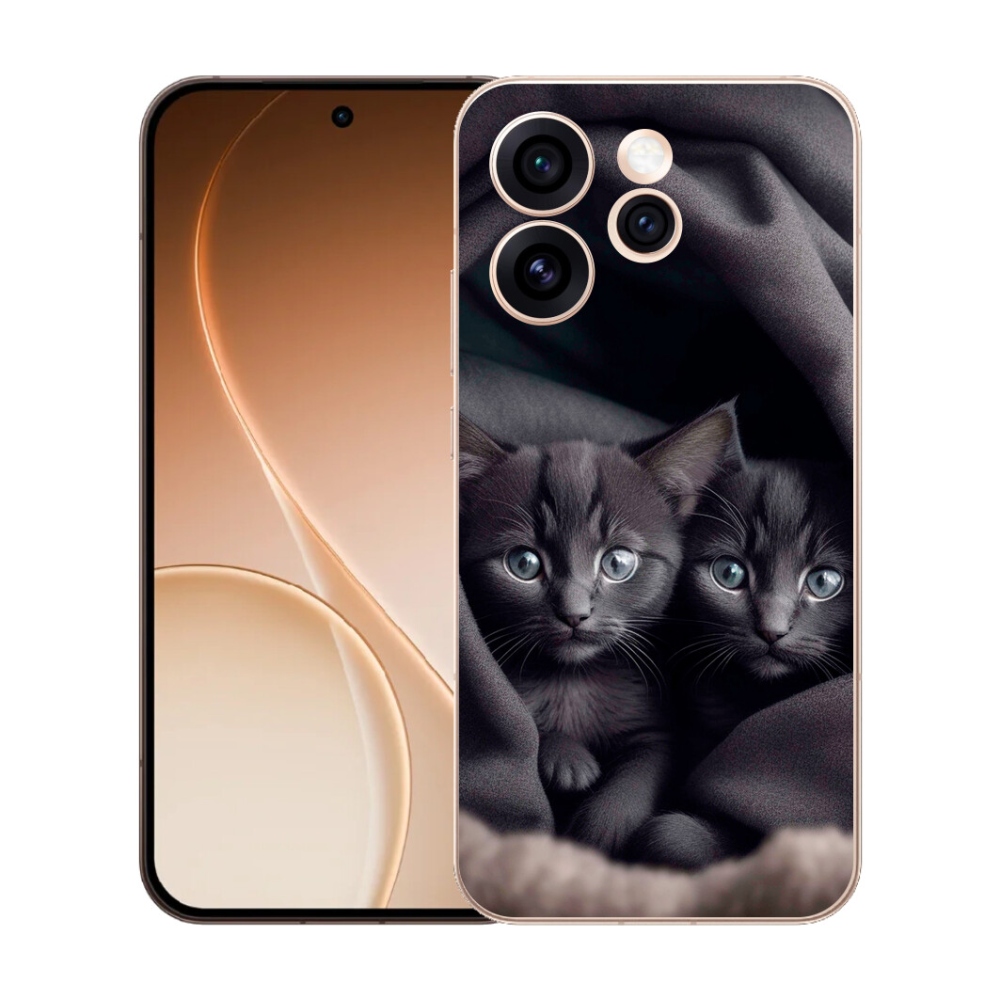Gélový kryt mmCase na Oppo Reno 15 Pro 5G - mačacie duo