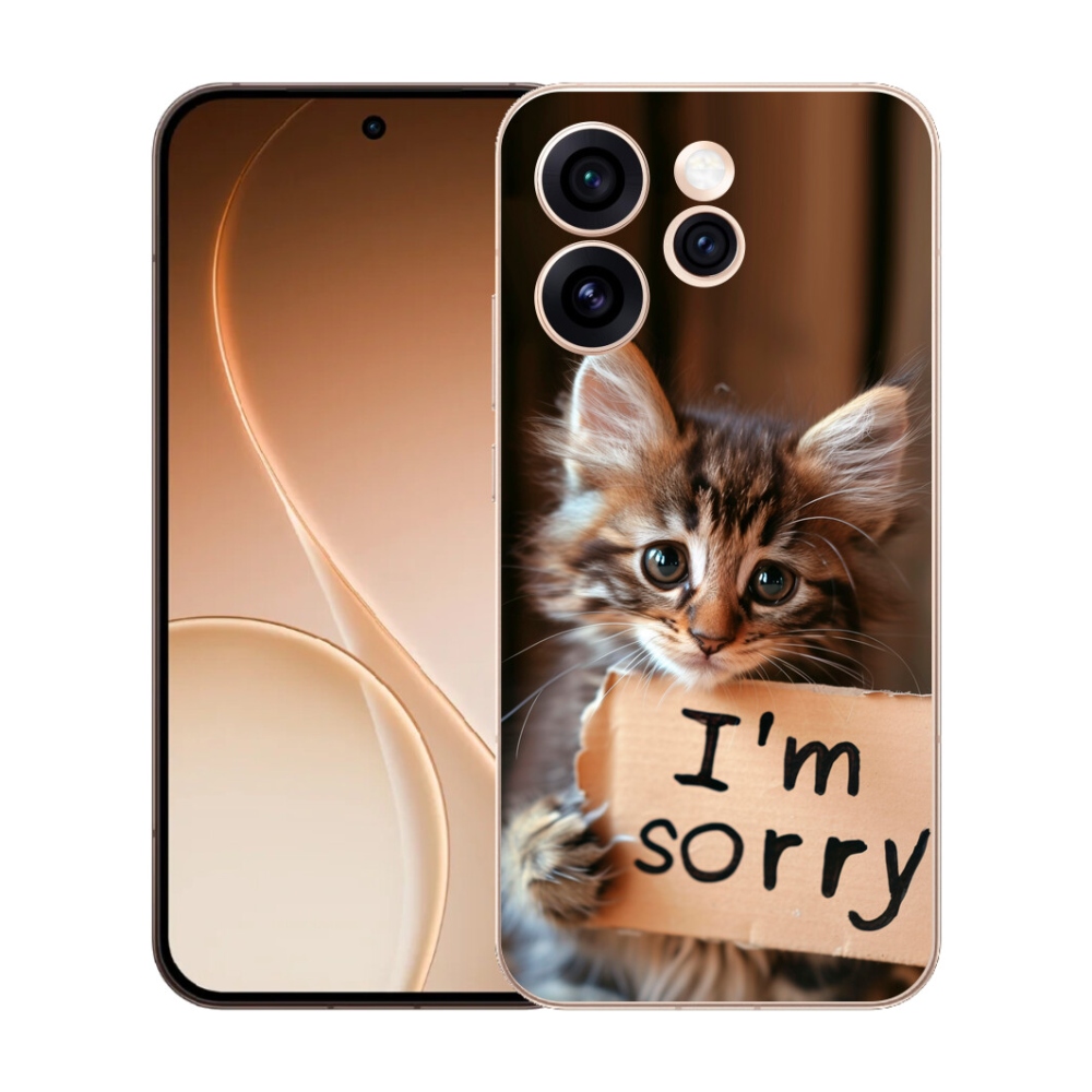 Gélový kryt mmCase na Oppo Reno 15 Pro 5G - mačacie ospravedlnenie