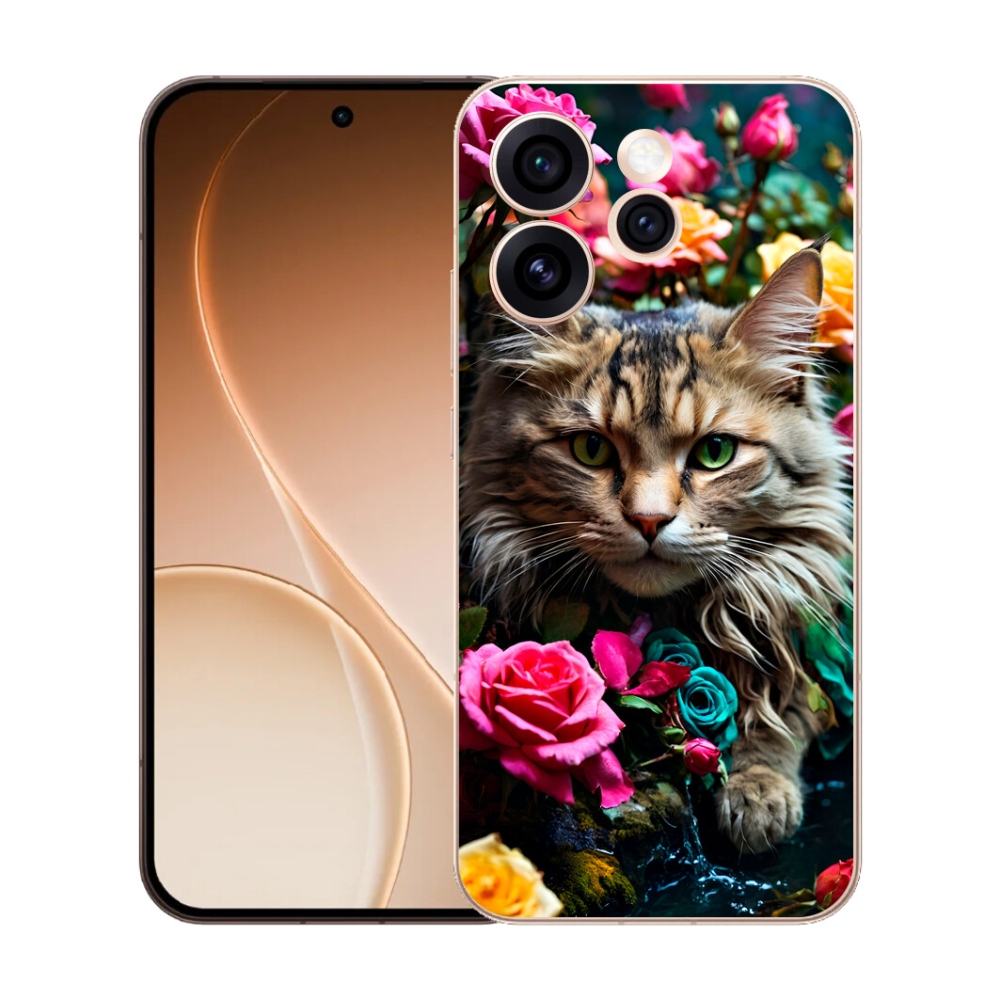 Gélový kryt mmCase na Oppo Reno 15 Pro 5G - mačacie pohľad 2