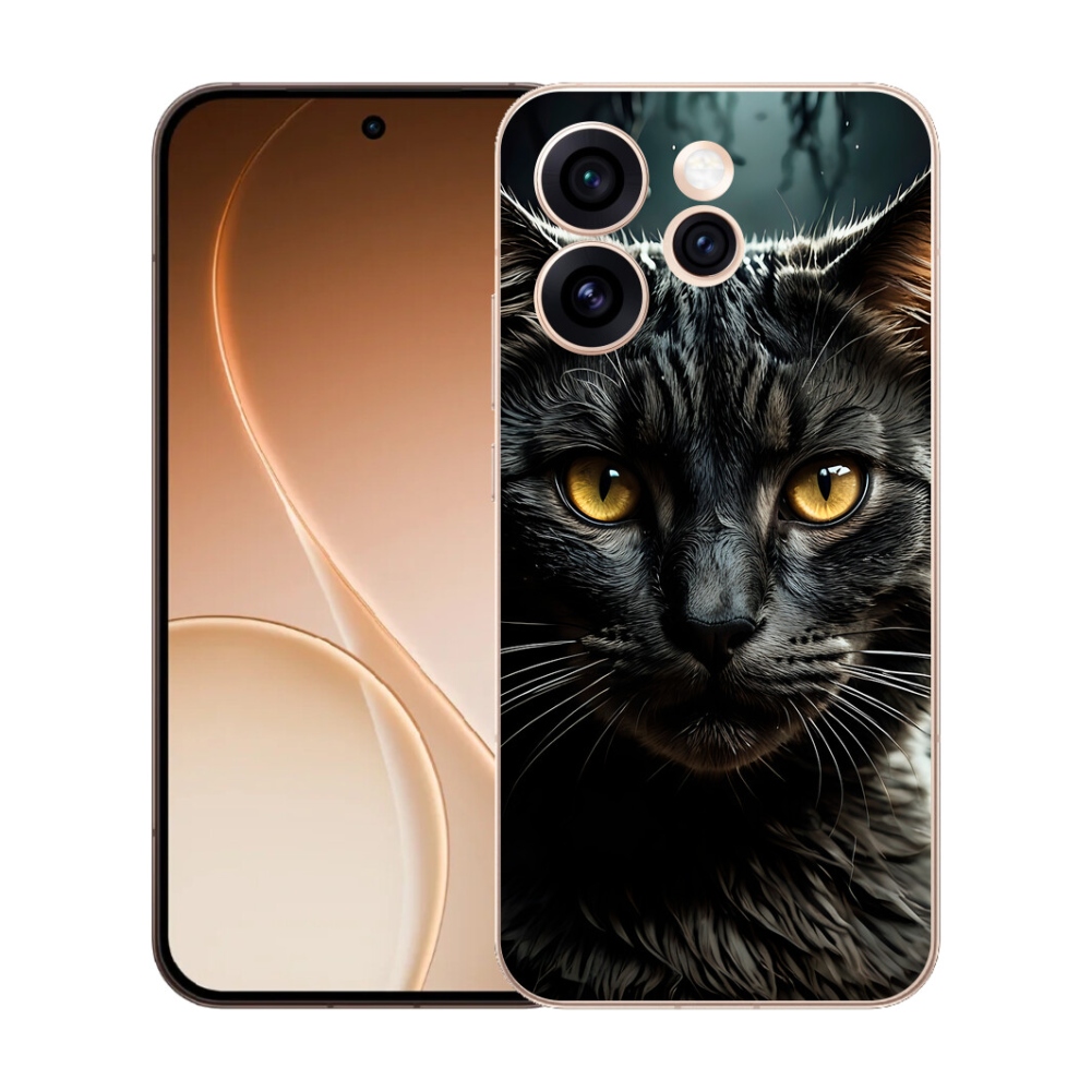 Gélový kryt mmCase na Oppo Reno 15 Pro 5G - mačacie pohľad 3