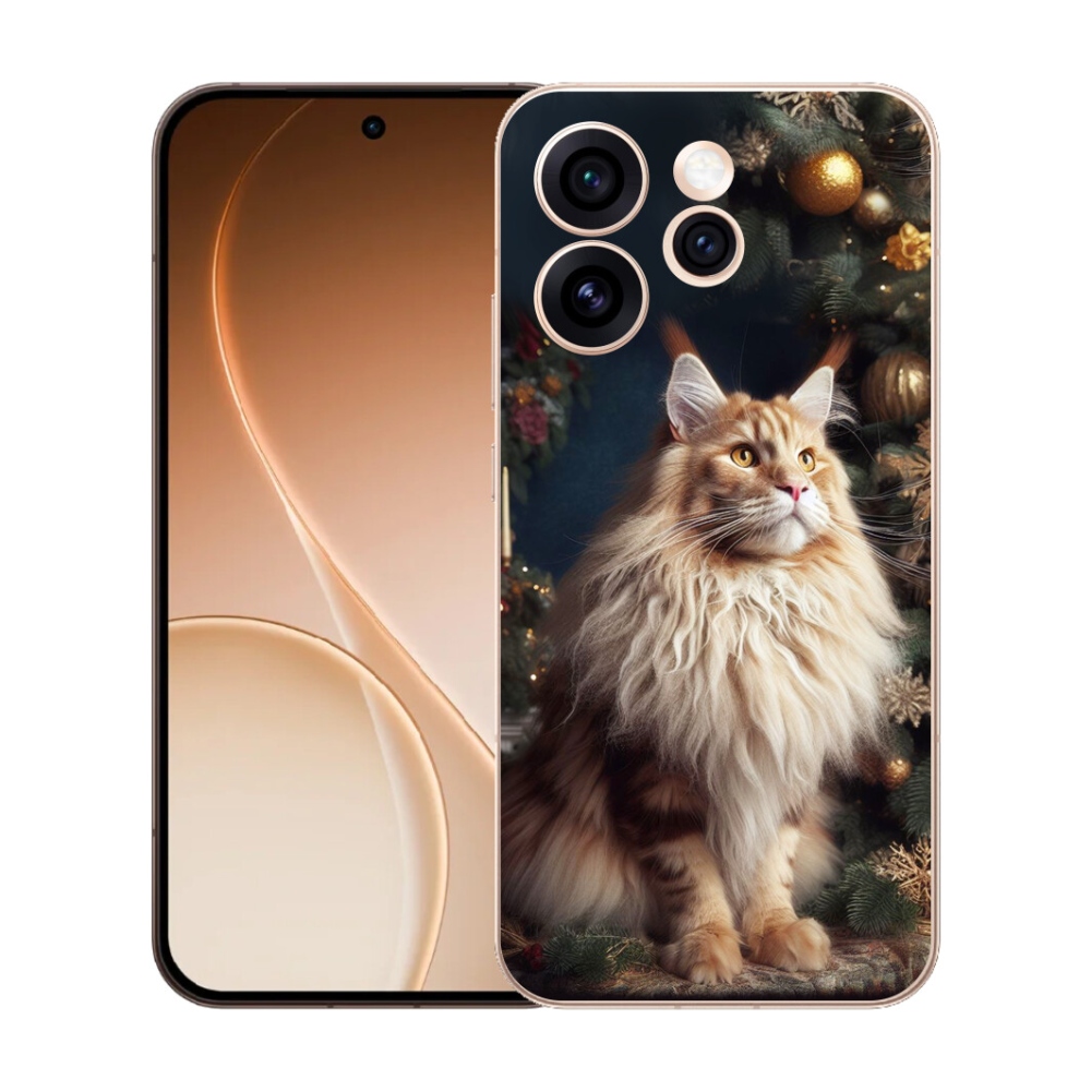 Gélový kryt mmCase na Oppo Reno 15 Pro 5G - mačka pri stromčeku