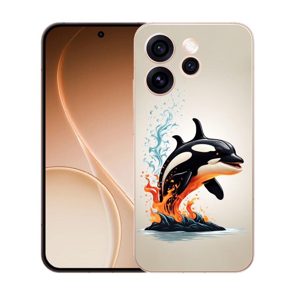 Gélový kryt mmCase na Oppo Reno 15 Pro 5G - kosatka