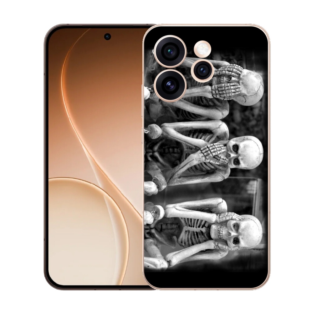 Gélový kryt mmCase na Oppo Reno 15 Pre 5G - kostlivci