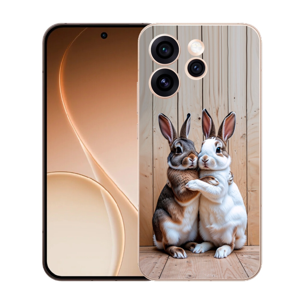 Gélový kryt mmCase na Oppo Reno 15 Pro 5G - králičie pár