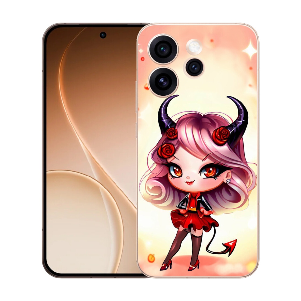 Gélový kryt mmCase na Oppo Reno 15 Pro 5G - kreslená čertica