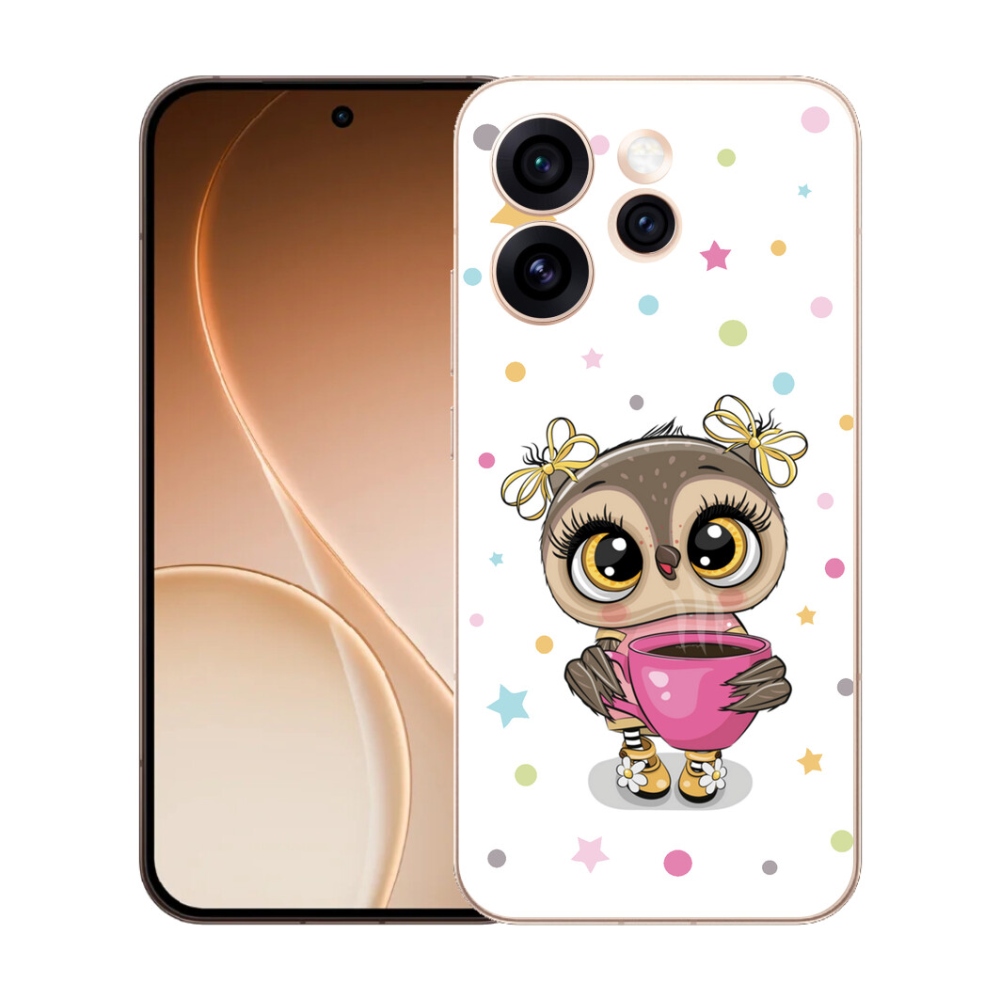 Gélový kryt mmCase na Oppo Reno 15 Pro 5G - kreslená sovička