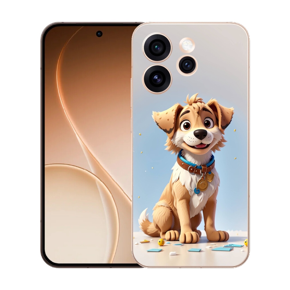 Gélový kryt mmCase na Oppo Reno 15 Pro 5G - kreslené šteňa