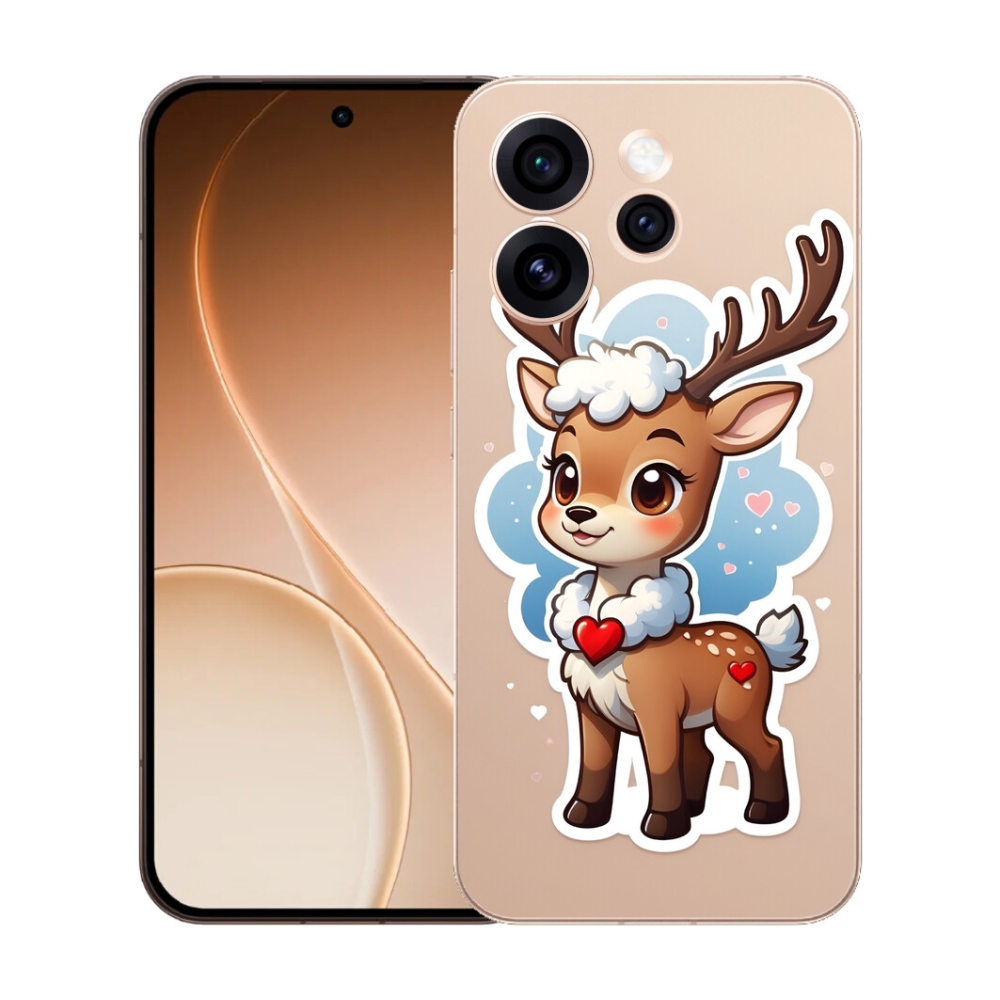 Gélový kryt mmCase na Oppo Reno 15 Pro 5G - kreslený sob
