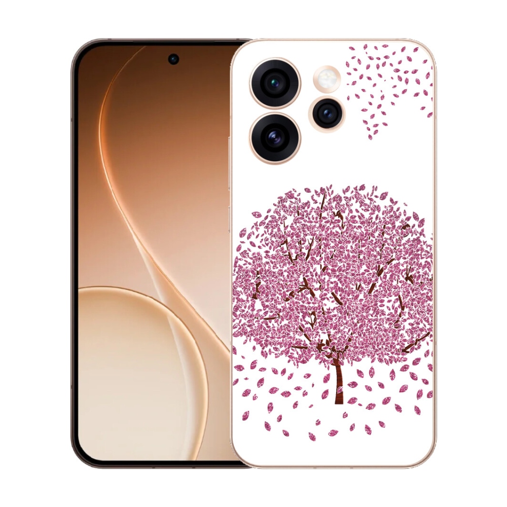 Gélový kryt mmCase na Oppo Reno 15 Pro 5G - kreslený strom s listami