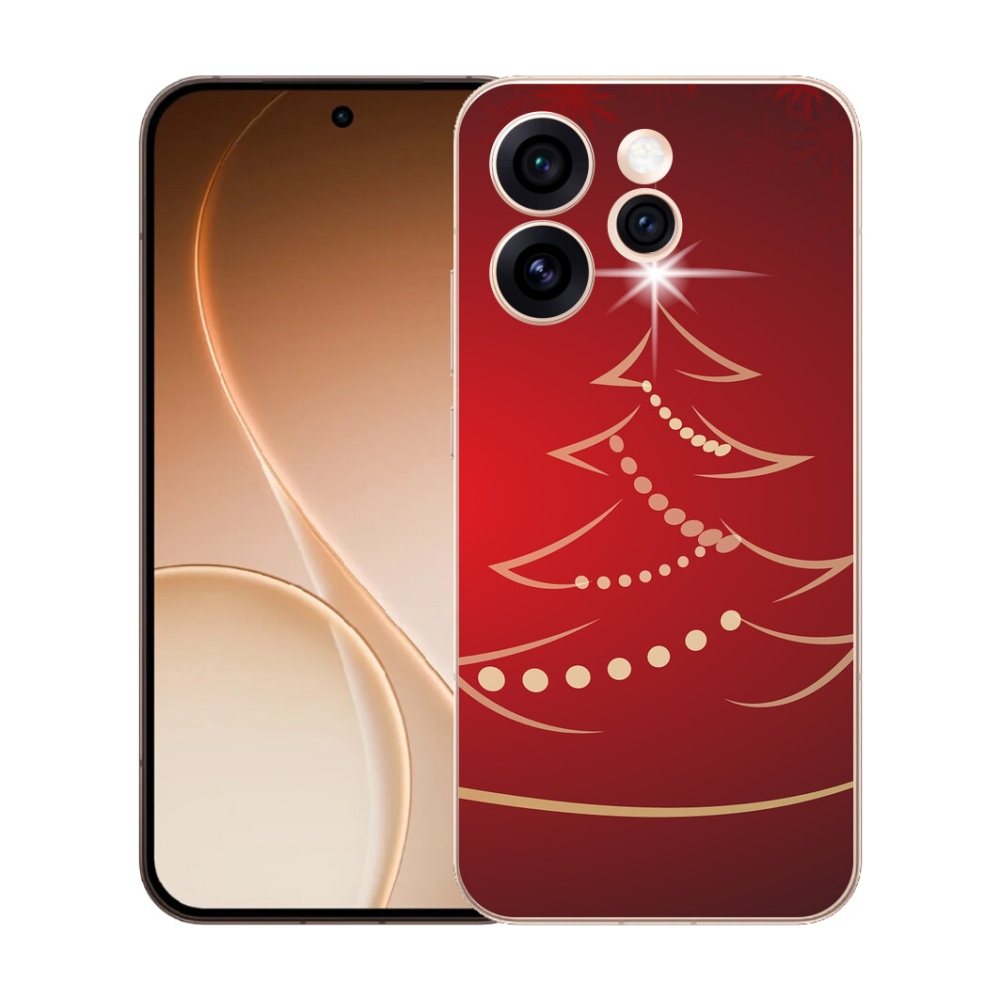 Gélový kryt mmCase na Oppo Reno 15 Pro 5G - kreslený vianočný stromček
